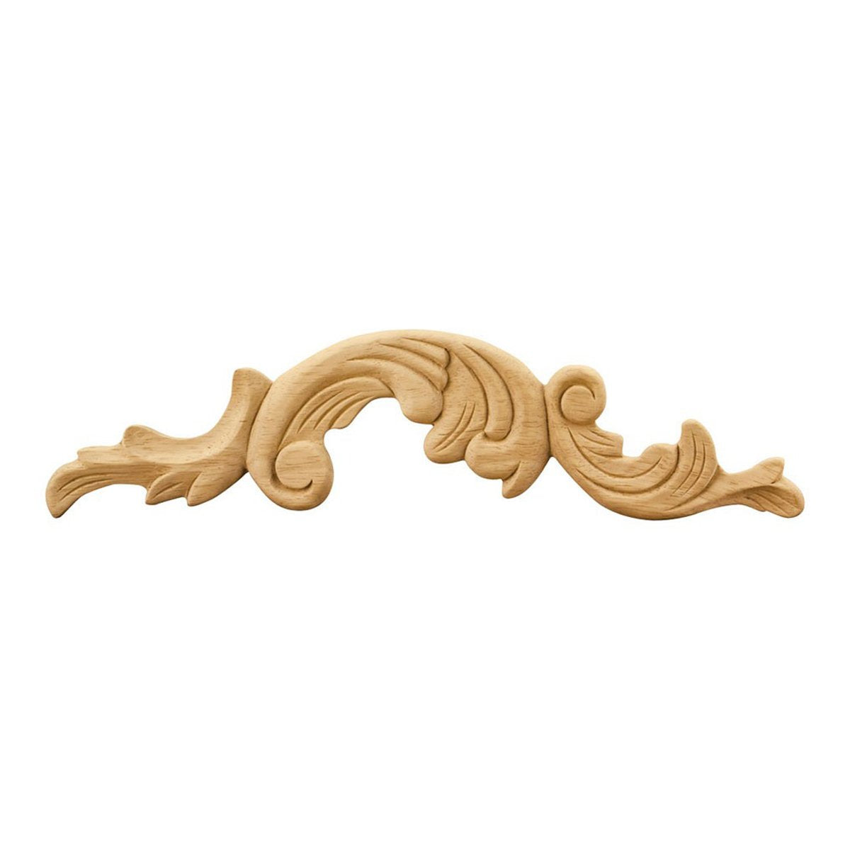 Hardware Resources Cherry Acanthus Applique - Elegant Wooden Wall Decor for Home & Office - Perfect for Living Room, Bedroom, and Entryway Decoration