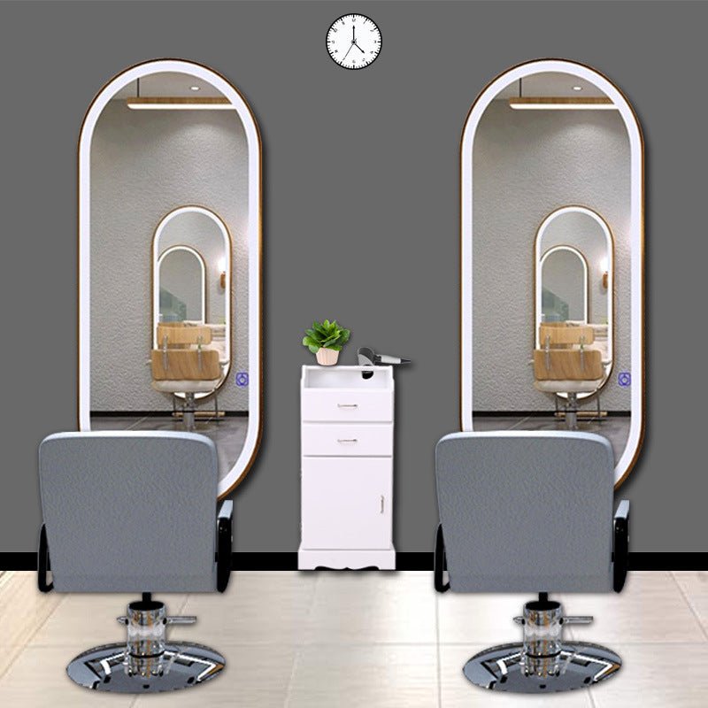Luna Oval LED Salon Mirror with Adjustable Brightness - Professional Vanity Makeup Mirror for Home & Salon Use - Perfect for Makeup, Skincare, and Hairstyling
