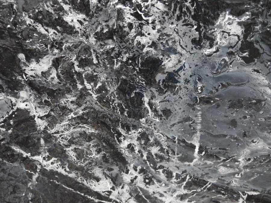 Abstract Black Painting - Modern Wall Art for Living Room, Bedroom & Office Decor - Handmade Canvas Artwork