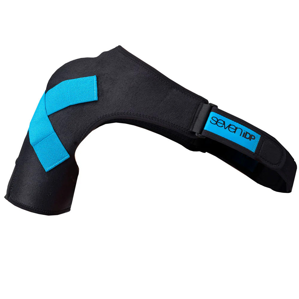 7iDP Control Left Shoulder Support Brace - Small Size, Black - Ideal for Sports Injury Recovery & Post-Surgery Support