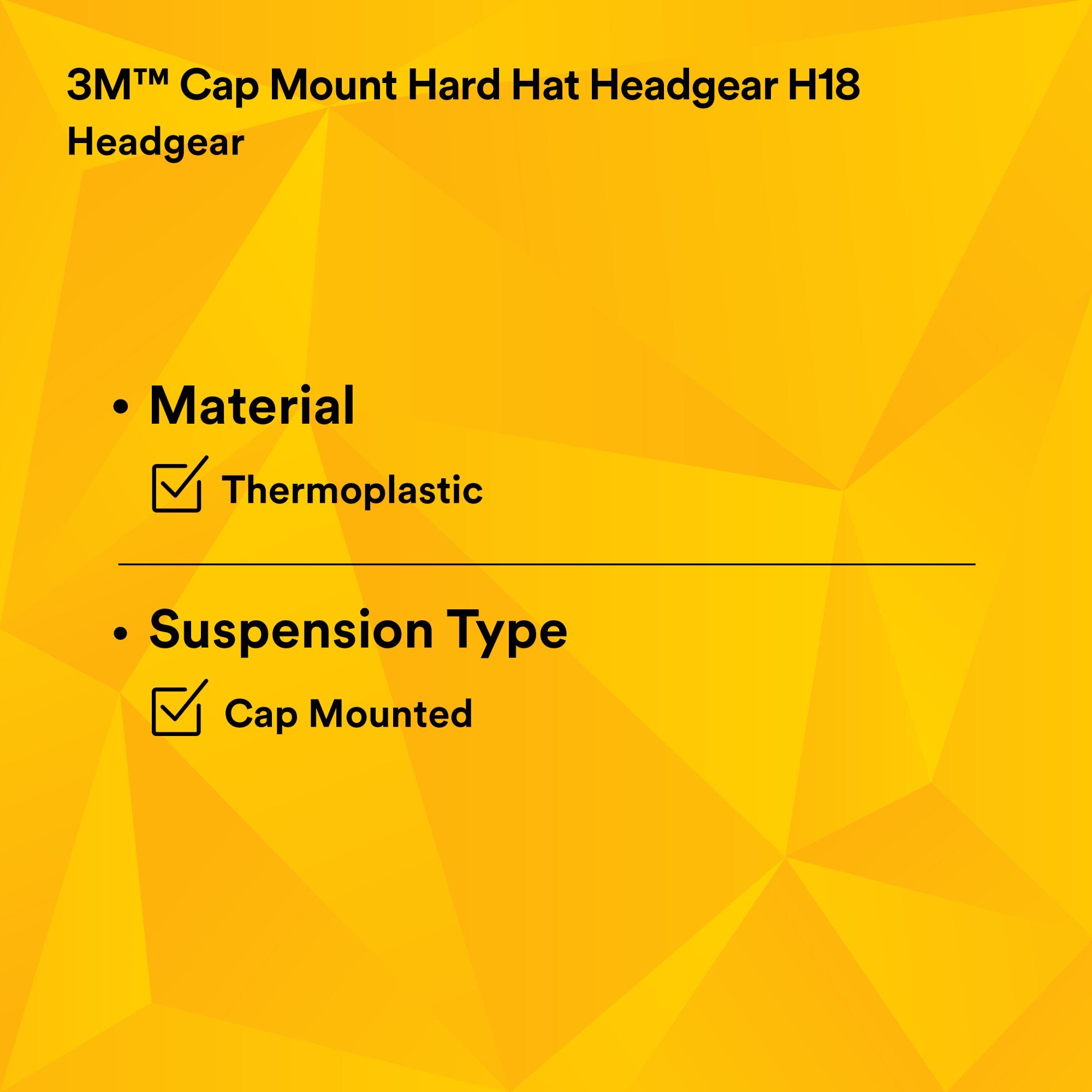 3M Cap Mount Hard Hat H18 (82502-00000) - ANSI-Compliant Safety Helmet for Construction, Mining & Industrial Work