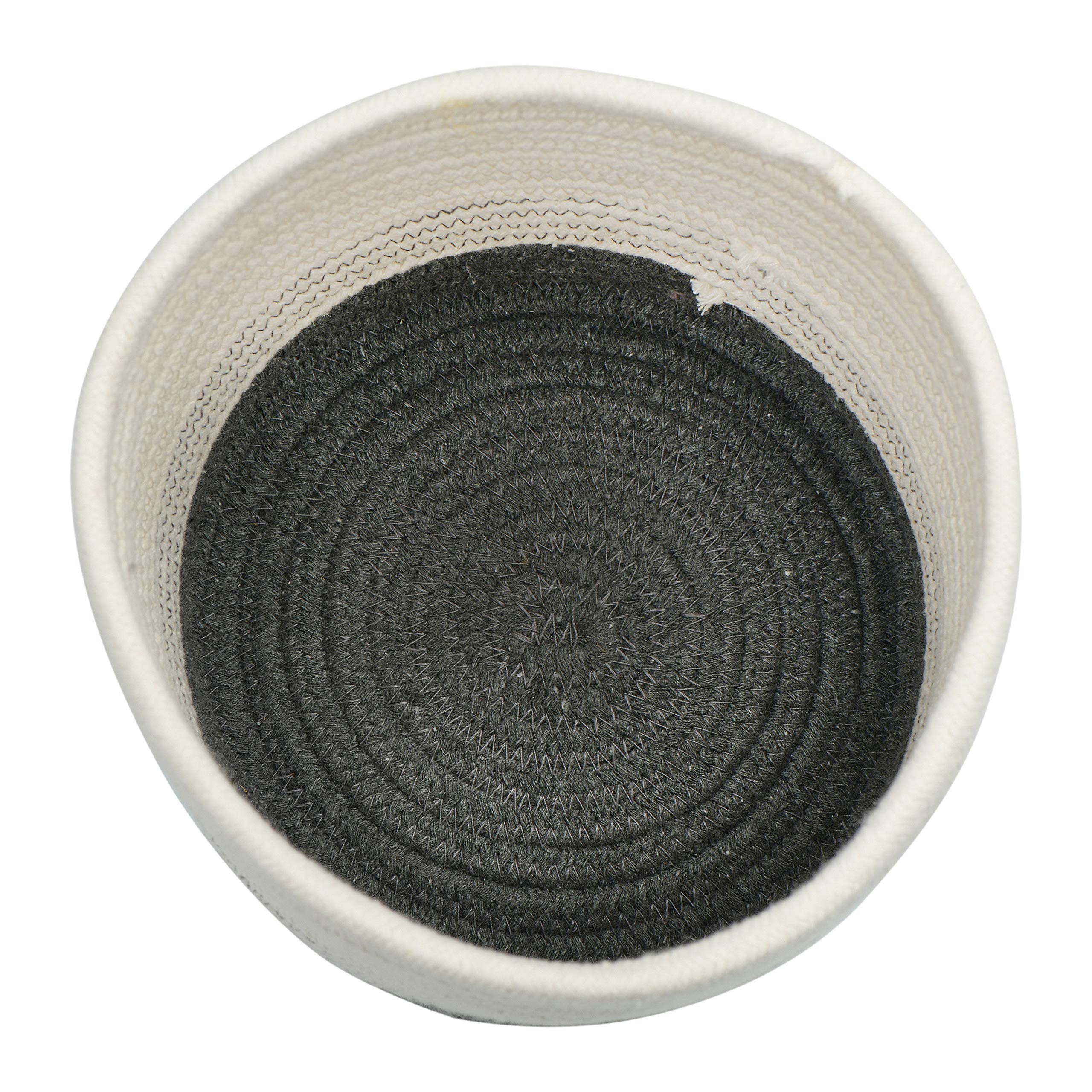 Creative Cotton Rope Basket with Lid - Grey Storage for Home Decor