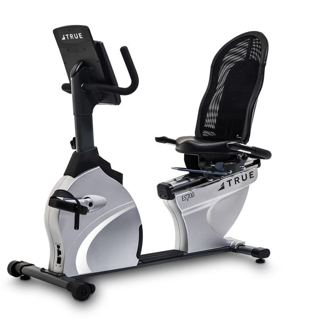 TRUE Fitness ES700 Recumbent Exercise Bike with T9 Touchscreen - Home Gym Equipment for Cardio Workouts & Low-Impact Training