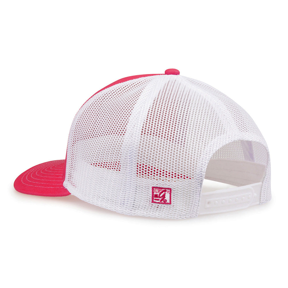 Women's Low Profile Pink Trucker Hat - Stylish & Comfortable Baseball Cap for Outdoor Activities, Sports, and Casual Wear