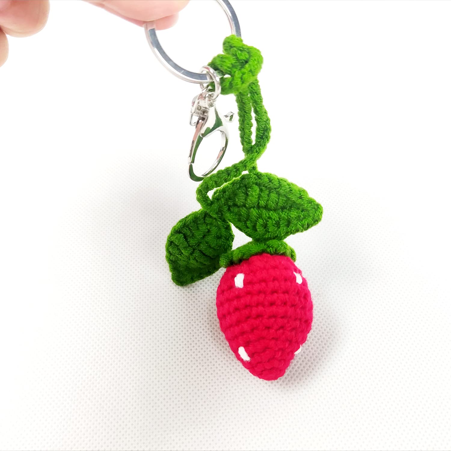Boho Crochet Keychains for Car Keys, Handbags, Purses & Phones - Unique Key Ring Charms & Craft Accessories - Perfect for Gifts, DIY Projects & Boho Style Decor