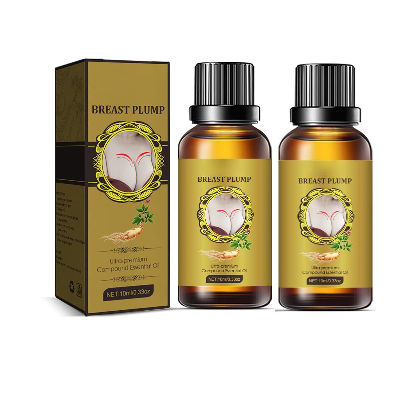 Natural Breast Enhancement Oil for Bigger & Firmer Boobs - Lifting & Tightening Massage Oil with Gentle Formula - Essential Oil for Breast Care & Body Massage - Perfect for Daily Use & Self-Care Routine