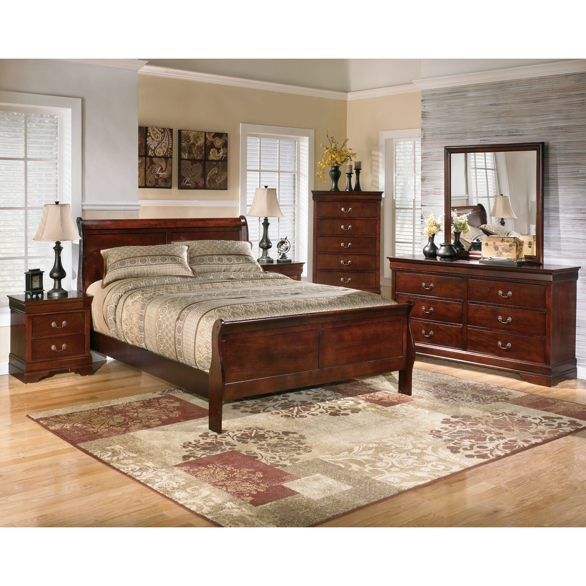 Alisdair Dresser - Dark Brown Wooden Dresser with 6 Drawers for Bedroom & Living Room Storage