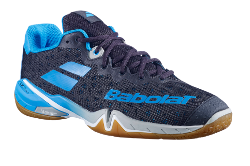 Babolat Shadow Tour Men's Indoor Court Shoes - Black/Blue | Lightweight Tennis Shoes for Men | Perfect for Indoor Courts & Badminton