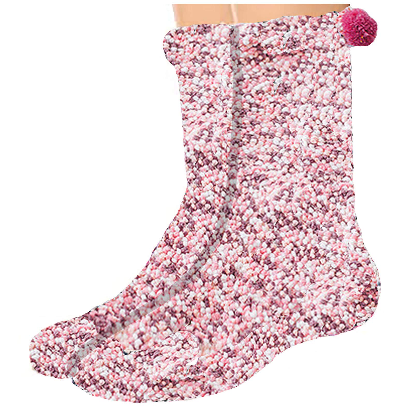 iOPQO Men's Dry Tech Socks & Women's Coral Velvet Cake Socks - Breathable Athletic Socks & Soft Sleeping Socks for Home, Gym, Yoga and Relaxation