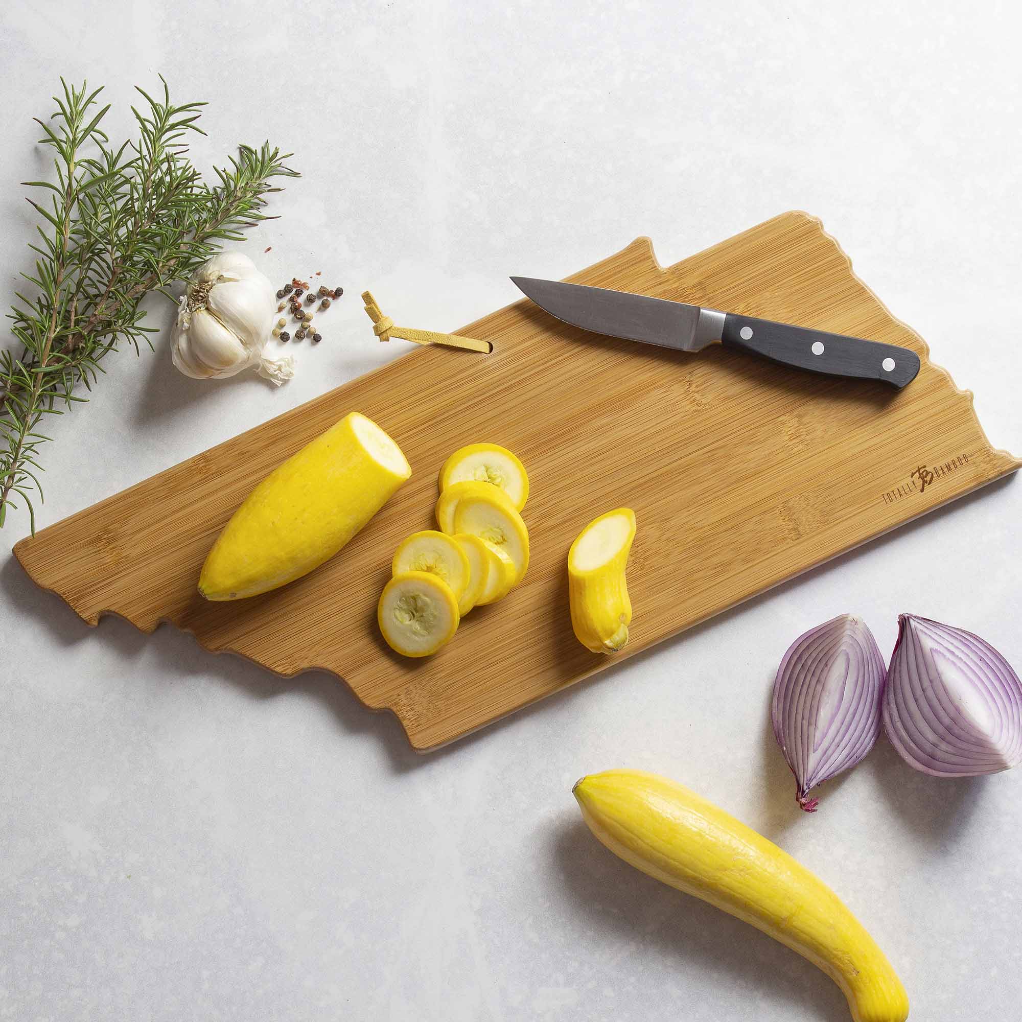 Handcrafted Tennessee Wood Cutting Board with Fish Kiss™ Artwork - Durable Kitchen Essential for Chopping, Serving & Decor