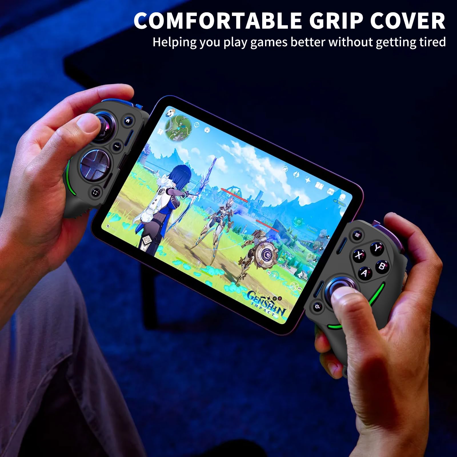 Premium Silicone Grip Case Cover for Razer Kishi Ultra Gaming Controller - Protective Handle Cover with Lanyard (Black) - Perfect for Mobile Gaming, Travel Protection & Enhanced Grip Comfort