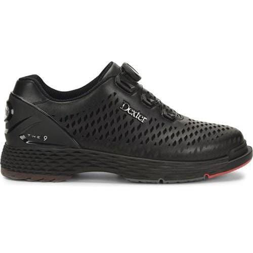 Dexter Men's THE C9 Lazer BOA Black Bowling Shoes - Premium Comfort for Competitive Bowlers - Perfect for League Play and Tournament Performance