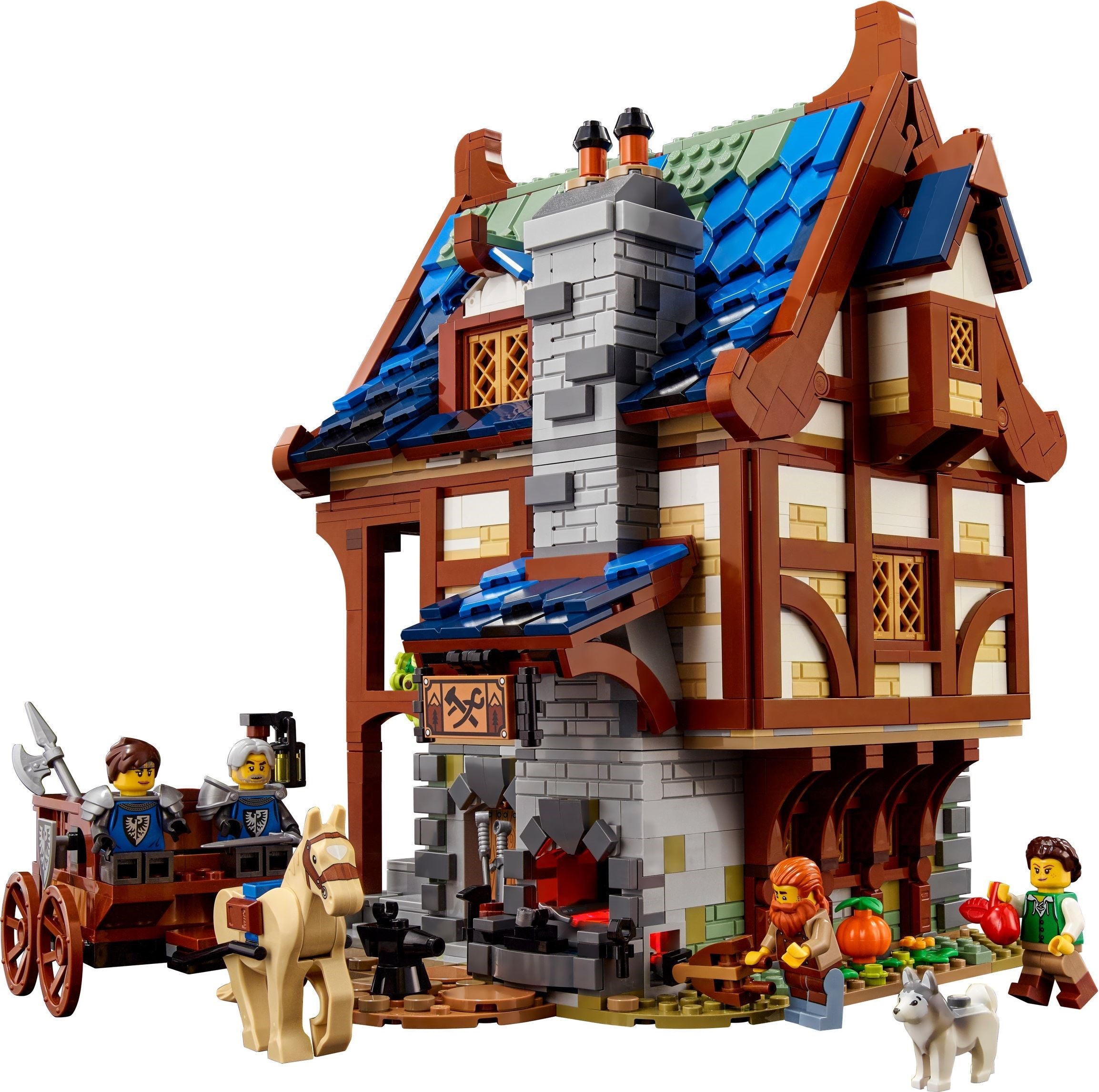 LEGO 21325 Medieval Blacksmith Building Set - 2,164 Pieces, Collectible Model Kit for Adults & Teens - Perfect for Display, Gifts & Medieval-Themed Room Decor