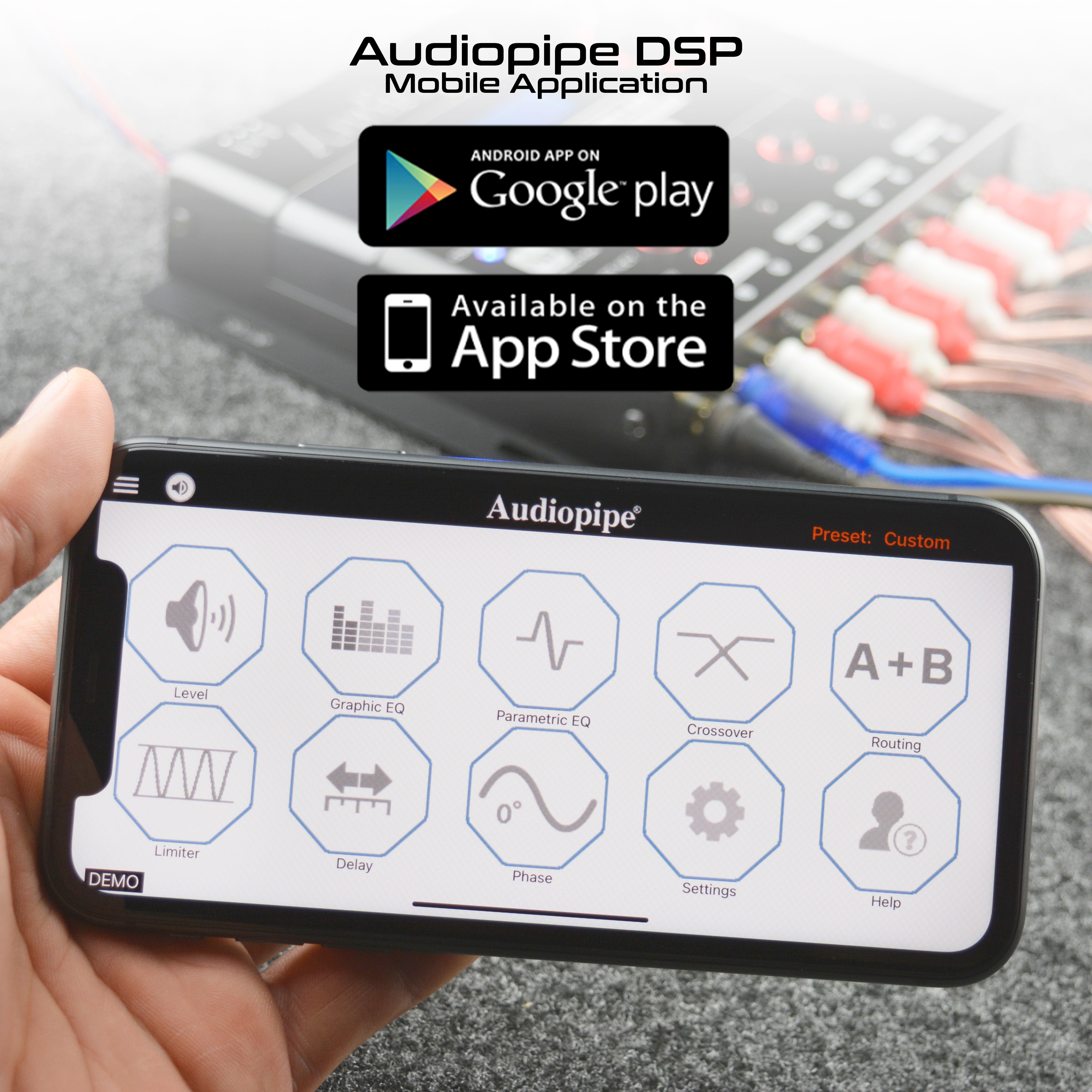 ADSP CLEAN APP Digital Signal Processor with Remote Mobile Control - Perfect for Home Audio, Car Audio & Professional Studio Sound Systems