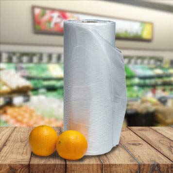 450 Clear Plastic Food Storage Bags on a Roll - 10x15 Inch Reusable Produce Bags for Fruits, Vegetables, Bread & Kitchen Organization | Bulk Food Prep, Grocery Shopping & Meal Storage Solution