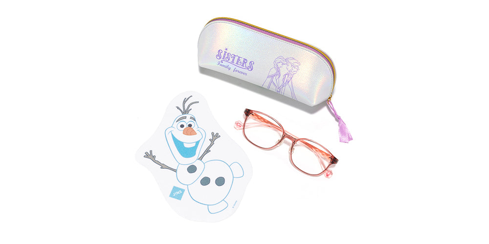 JINS x Disney Frozen Kids Glasses 054 - Stylish & Durable Eyewear for Kids, Perfect for School, Outdoor Play, and Disney-Themed Parties