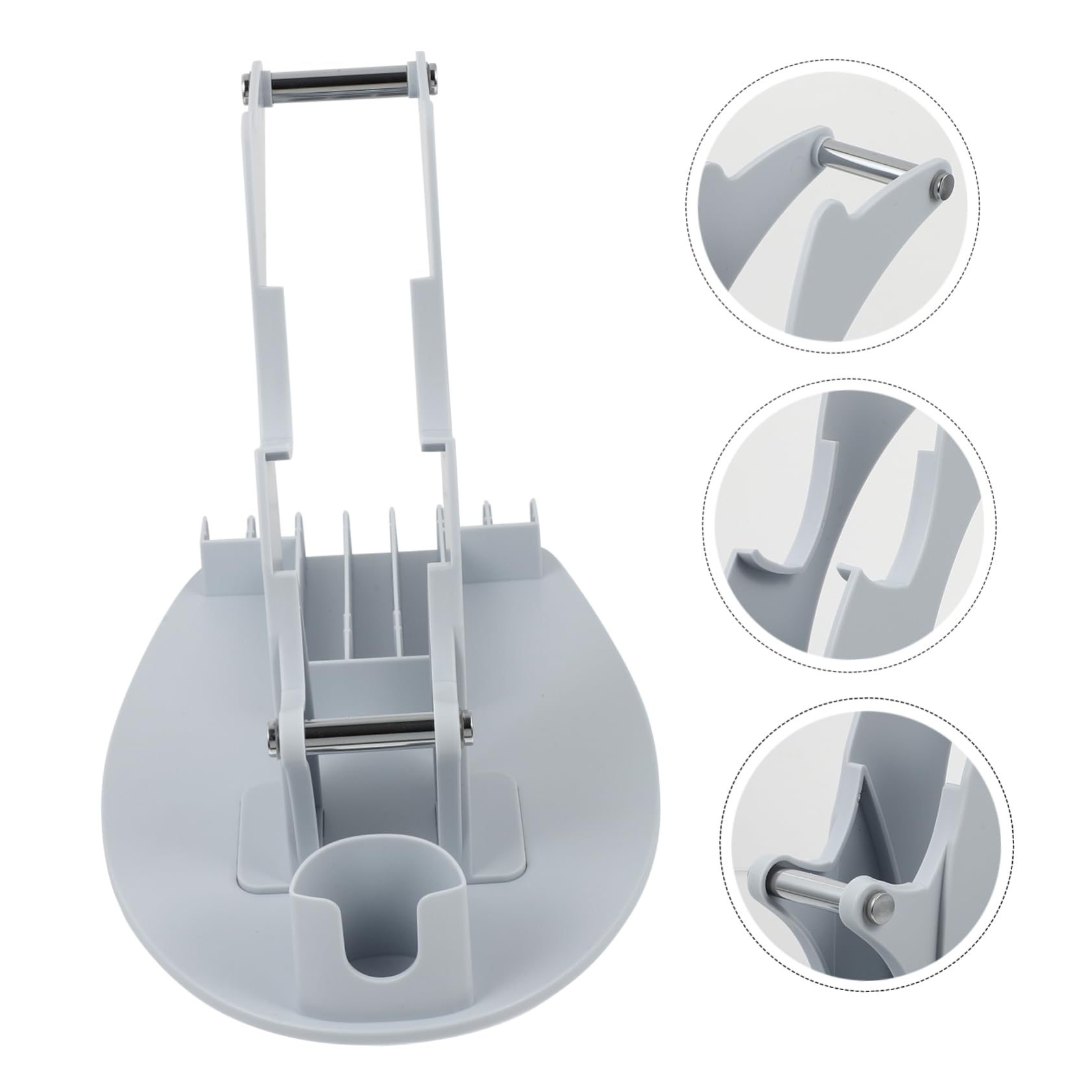 WATIIFUFU 1-Piece Plastic Handle Storage Bracket - TV Remote Holder, Gamepad Organizer, Headphone Stand, Gaming Station Controller Mount, CD Shelf (White) - Perfect for Living Room, Bedroom & Gaming Setup