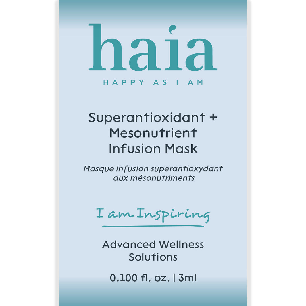 Haia Superantioxidant + Mesonutrient Infusion Face Mask - Hydrating & Revitalizing Treatment for Glowing Skin | Perfect for Spa Nights & Self-Care Routines