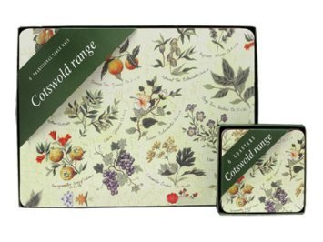 Premium Cork Backed Placemats Set of 6 - Natural & Heat-Resistant Table Mats for Dining, Kitchen, and Party Decor - Eco-Friendly Home Essentials for Everyday Use & Special Occasions