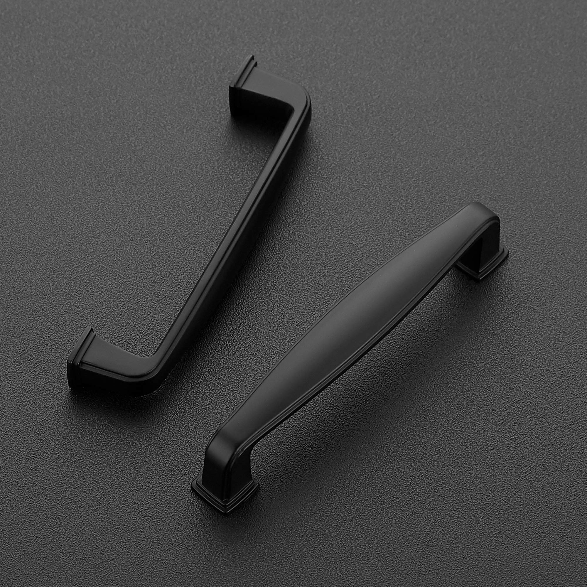 Ravinte 15 Pack 3-3/4 Inch Matte Black Kitchen Cabinet Handles - Solid Cabinet Pulls & Drawer Handles for Modern Kitchens, Bathrooms & Furniture (Easy Installation, Durable Hardware)