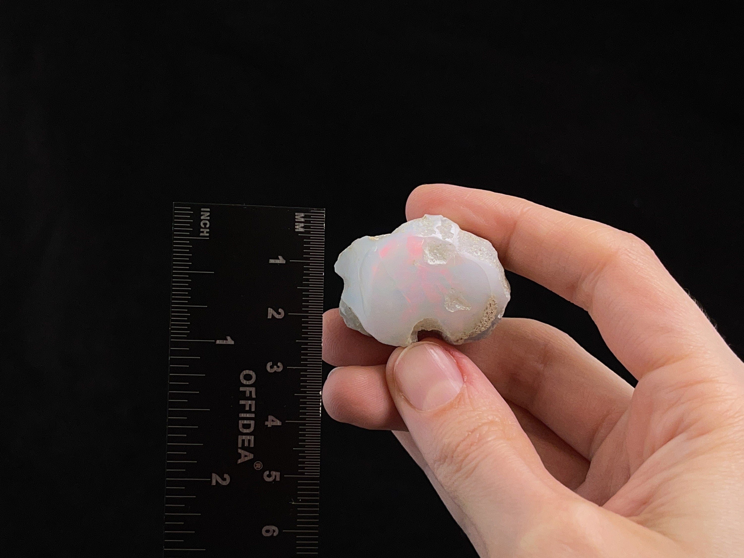 Natural Welo Opal Crystal 3A XL Polished Window - October Birthstone Gemstone for Jewelry Making & Healing (45307)