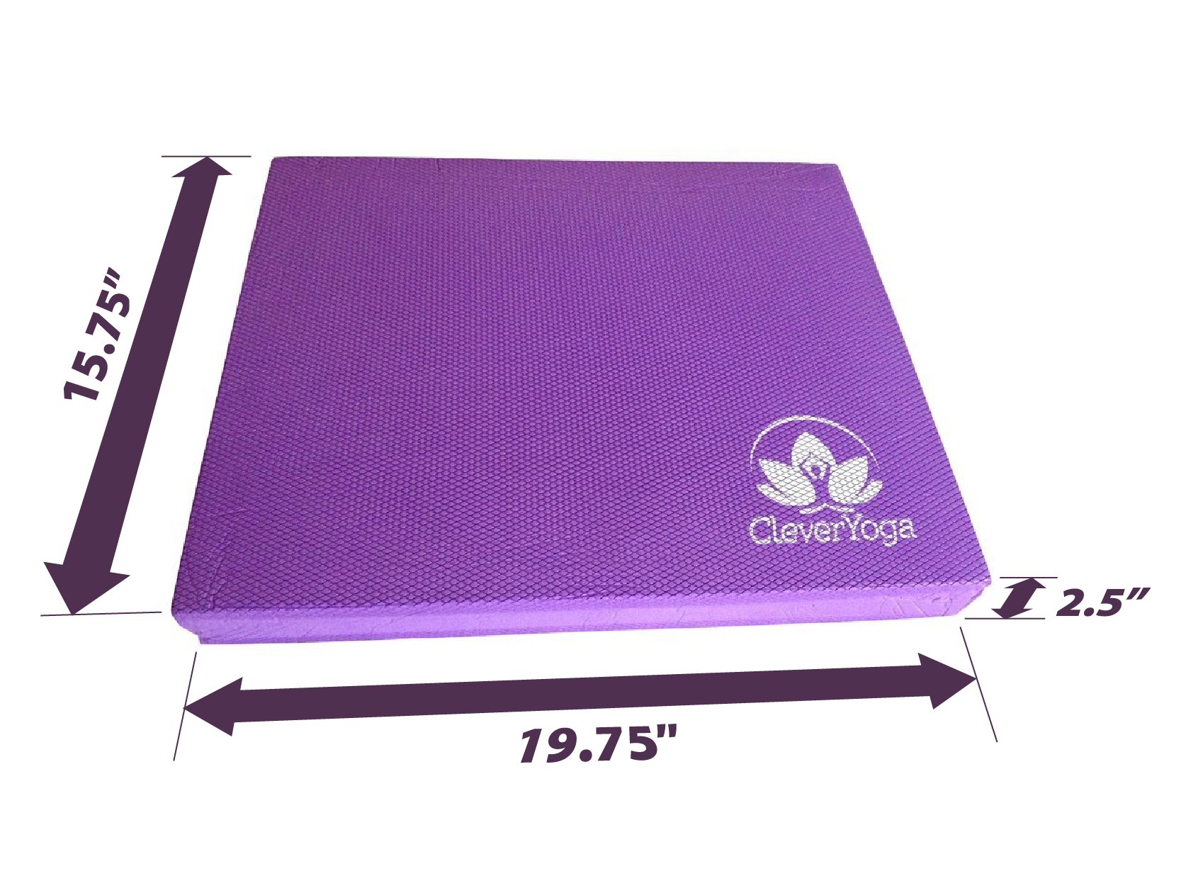 Clever Yoga Balance Pad - Non-Slip Thick Foam Exercise Mat for Pilates, Workout & Physical Therapy | Stability Training Equipment for Strength & Balance | Perfect for Home Gym, Yoga Studio & Rehabilitation