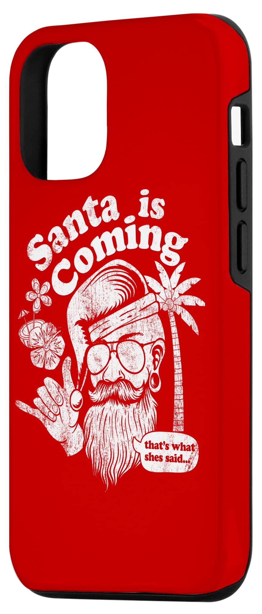 iPhone 12/12 Pro Christmas Santa Case - Funny Adult Holiday Phone Cover for Parties & Gifts | Festive Protection with Attitude