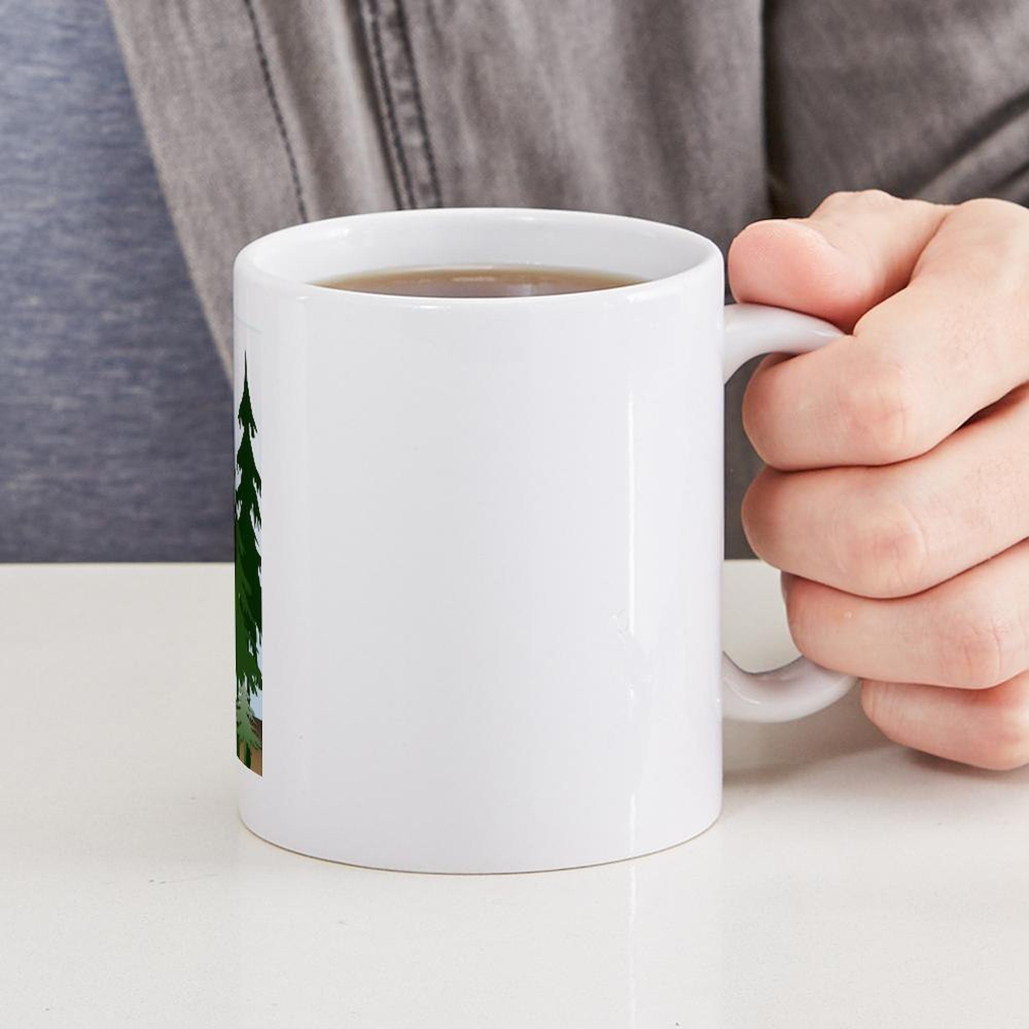 Take A Hike Mug 11 oz (325 ml) - Ceramic Coffee Cup with Inspirational Quote - Perfect for Hiking Enthusiasts & Outdoor Lovers - Ideal for Camping, Office Use & Gift Giving