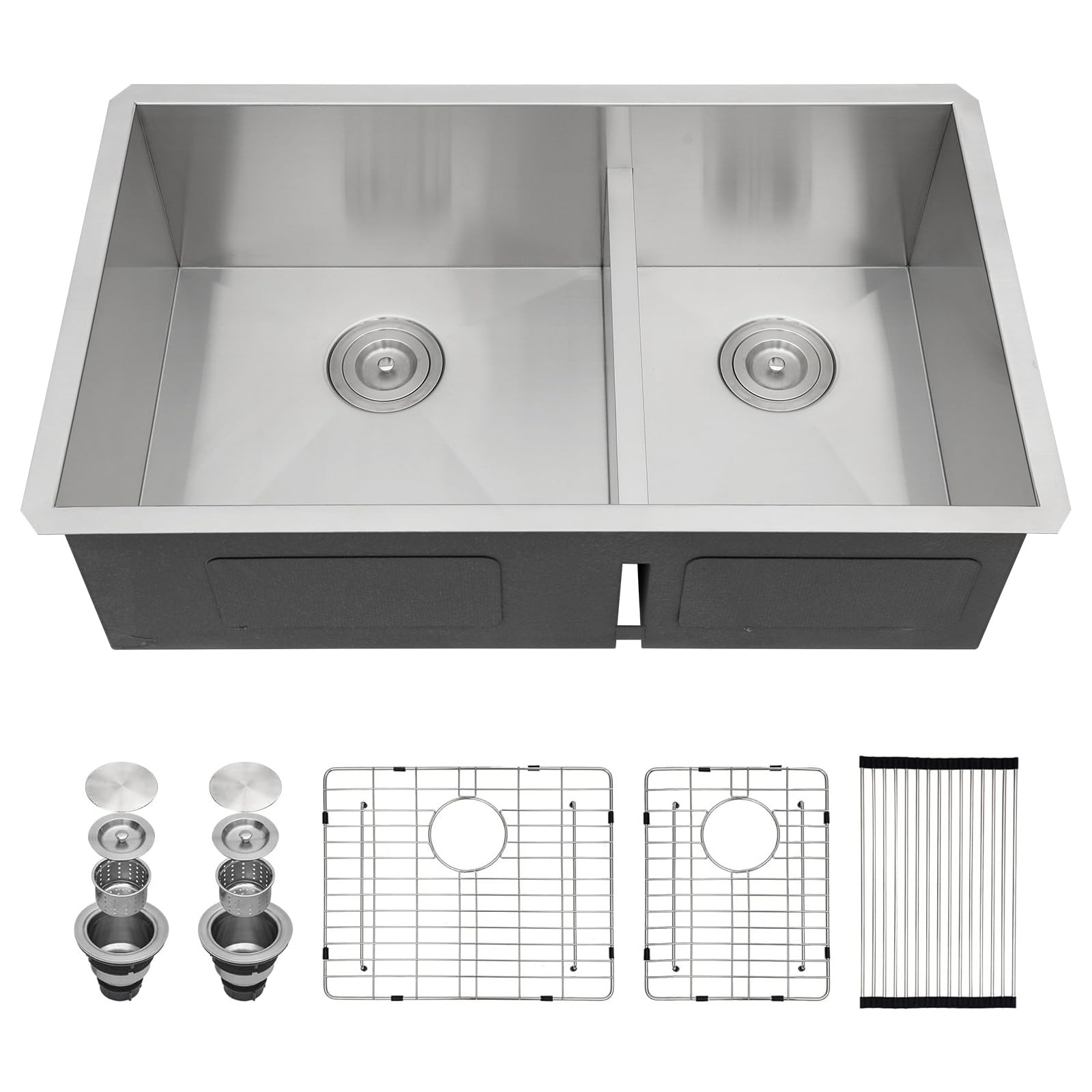 36-Inch Stainless Steel Undermount Kitchen Sink - Sarlai 36