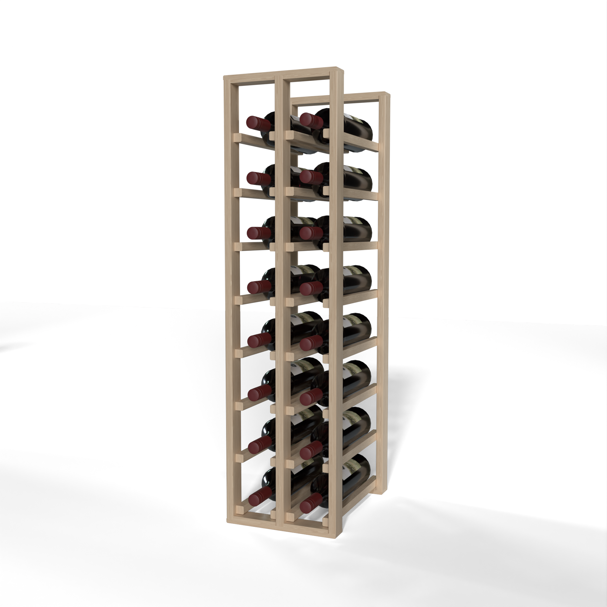 GrandCellar™ 2 Column Full Depth Standard Wine Rack - Holds 36 Bottles | Sturdy Metal Wine Storage for Home, Restaurant, or Wine Cellar Organization