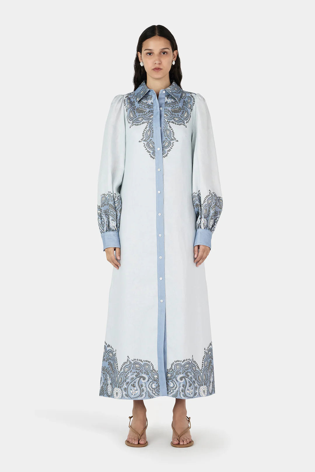 ESME Women's Bluebird Shirt Dress - Casual & Elegant Style for Work, Office, and Everyday Wear
