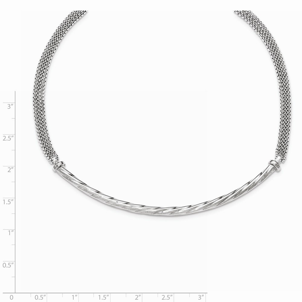 1in Sterling Silver Polished Necklace with Extension Chain - Perfect for Gifts, Weddings & Everyday Elegance