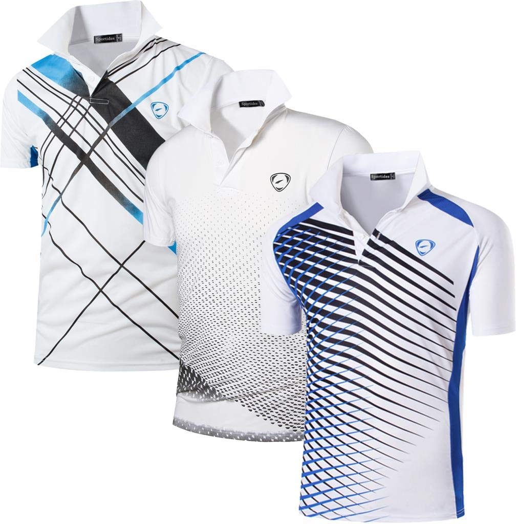 3 Pack Boys' Short Sleeve Athletic T-Shirts - Moisture Wicking Sports Tees for Golf, Tennis, Running & Active Play - Breathable Kids' Performance Shirts (Style LBS701)