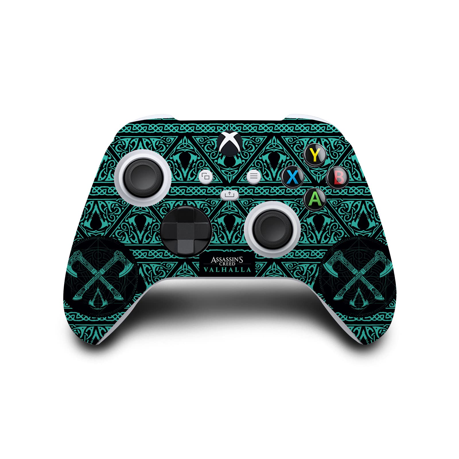 Officially Licensed Assassin's Creed Valhalla Dual Axes Vinyl Sticker Decal - Compatible with Xbox Series S Console & Controller Bundle - Gaming Skin for Enhanced Protection & Style - Perfect for Gamers and Collectors