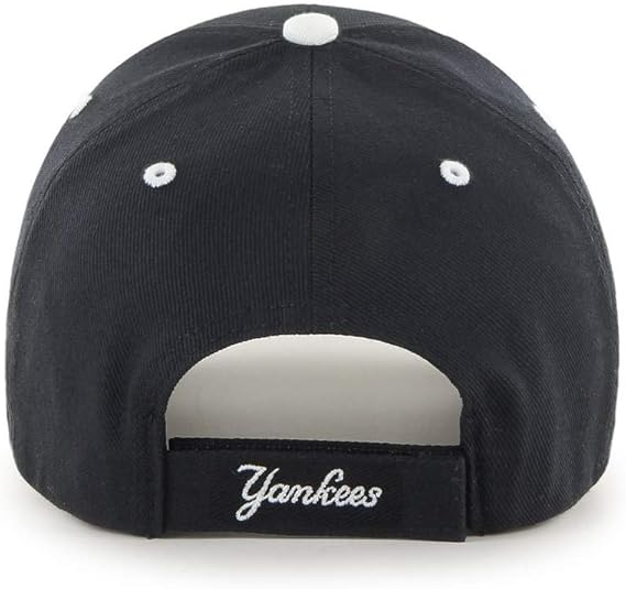 47 Brand New York Yankees Frost MVP Adjustable Baseball Cap - Black | Stylish & Comfortable for Sports, Casual Wear & Fan Gear