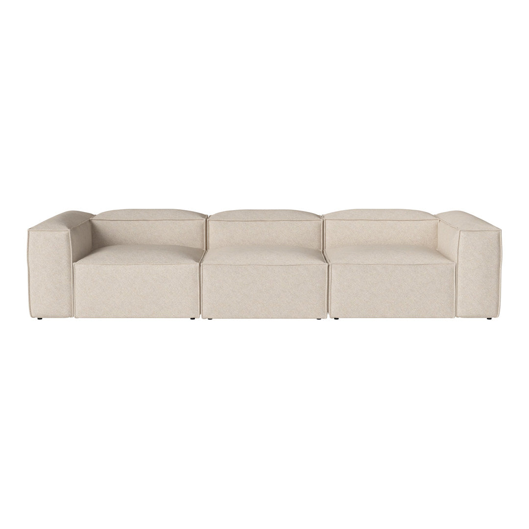 Cosima 3-Seater Sofa - Modern Living Room Couch for Small Spaces | Comfortable Fabric Sectional Sofa for Apartments & Home Decor