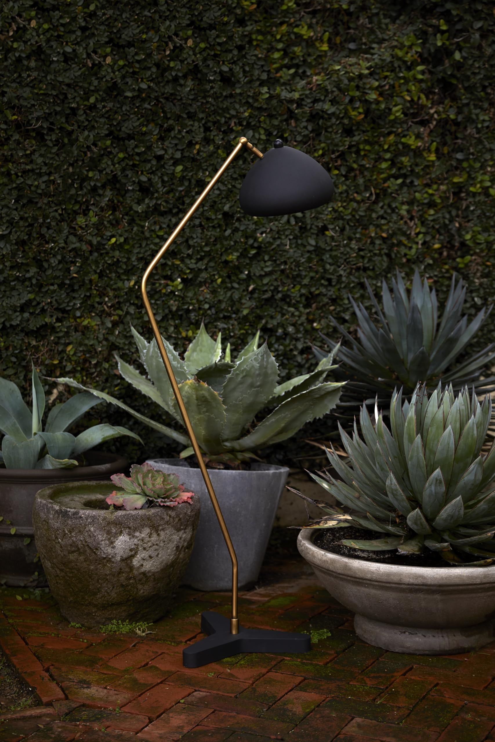 Halvard Modern Gray Metal Floor Lamp - Adjustable Reading Light for Living Room & Bedroom - Durable Commercial Grade Lighting - Perfect for Cozy Reading Nooks & Home Office Spaces