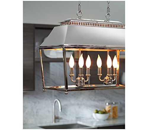 Feiss F3089/3PN Galloway 3-Light Chrome Pendant Lighting Fixture - 13