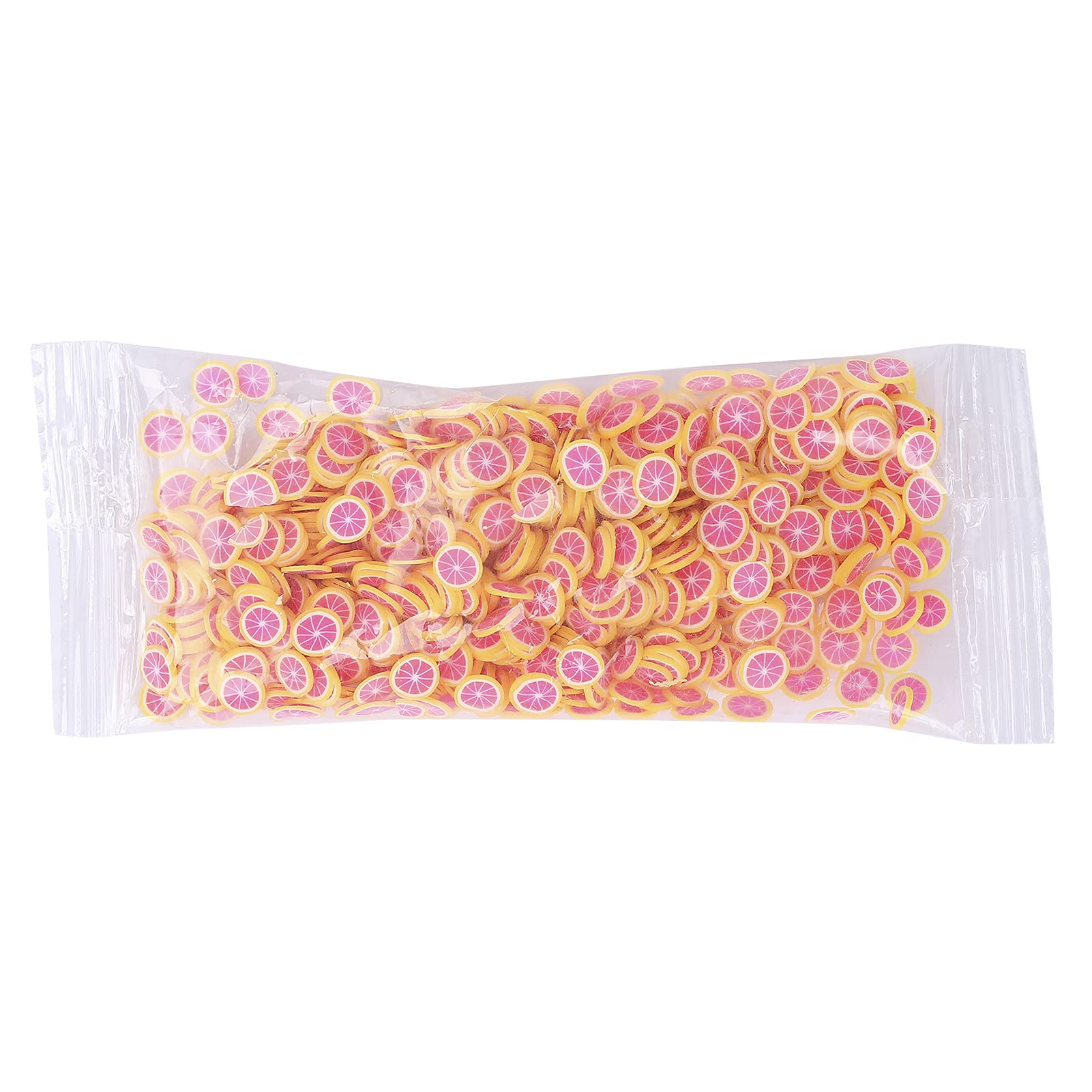 Fruit-Shaped Nail Slice Decorations - Unique Red Heart Pomelo Design for Carnival, Party & Festival Fun | DIY Nail Art Accessories for Special Events & Celebrations
