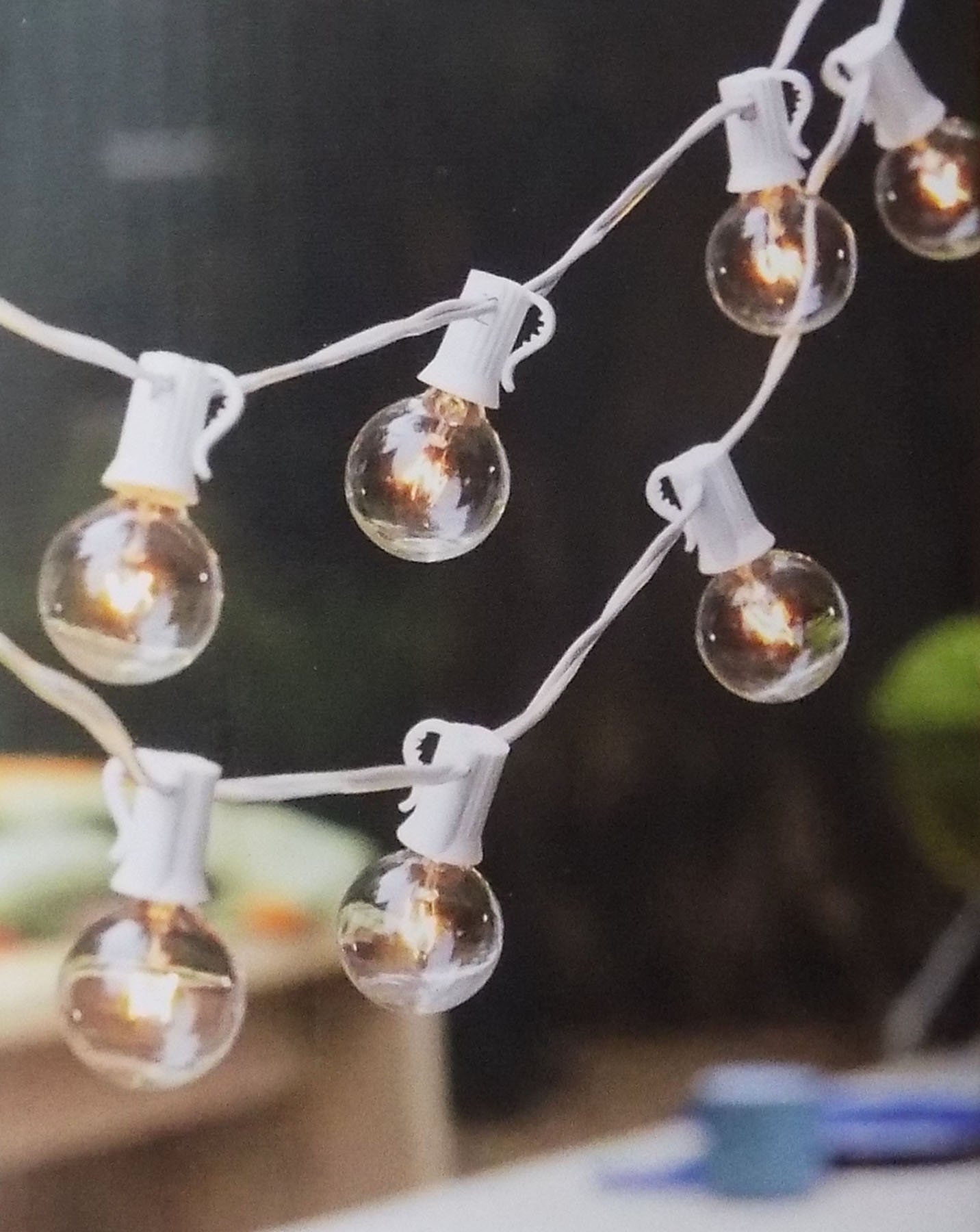 20 Globe String Lights - White LED Fairy Lights for Indoor & Outdoor Decor, Parties, Weddings, and Garden Lighting