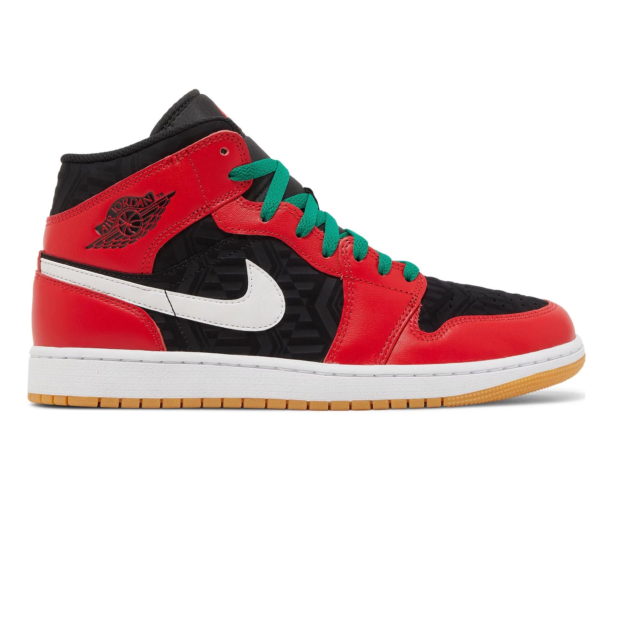 Air Jordan 1 Mid SE 'Christmas' Sneakers (2022) - Men's Basketball Shoes for Holiday Gifts & Winter Streetwear Fashion