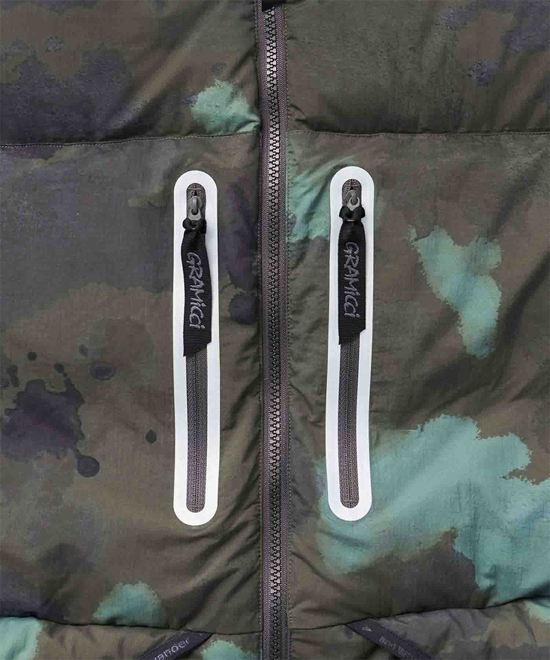 Gramicci x and wander Women's Down Jacket - Lightweight Warm Winter Coat for Outdoor Adventures & Urban Style