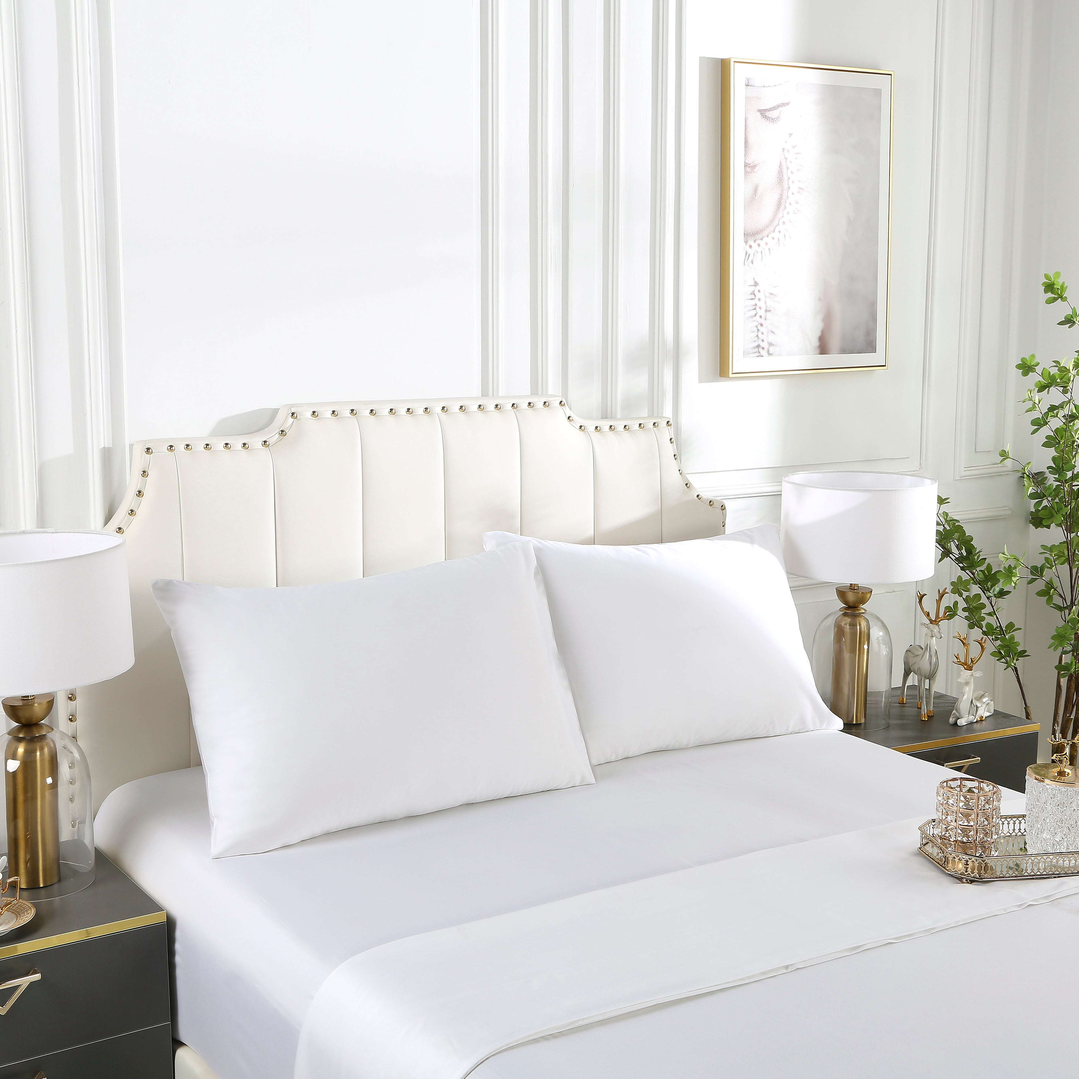 100% Organic Bamboo Sheets Queen Size - 4 Piece Bed Sheet Set | Soft, Breathable & Hypoallergenic | Perfect for Hot Sleepers & Eco-Friendly Homes