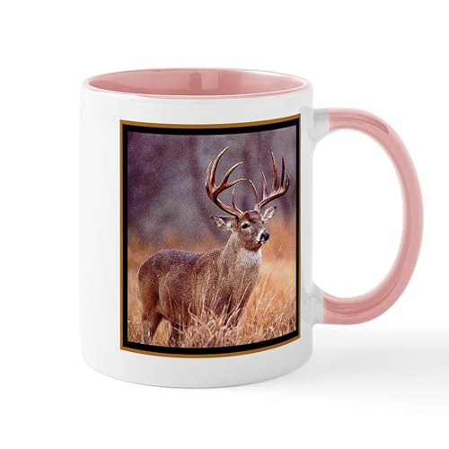 White/Pink Inside - Wildlife Deer Buck Mug