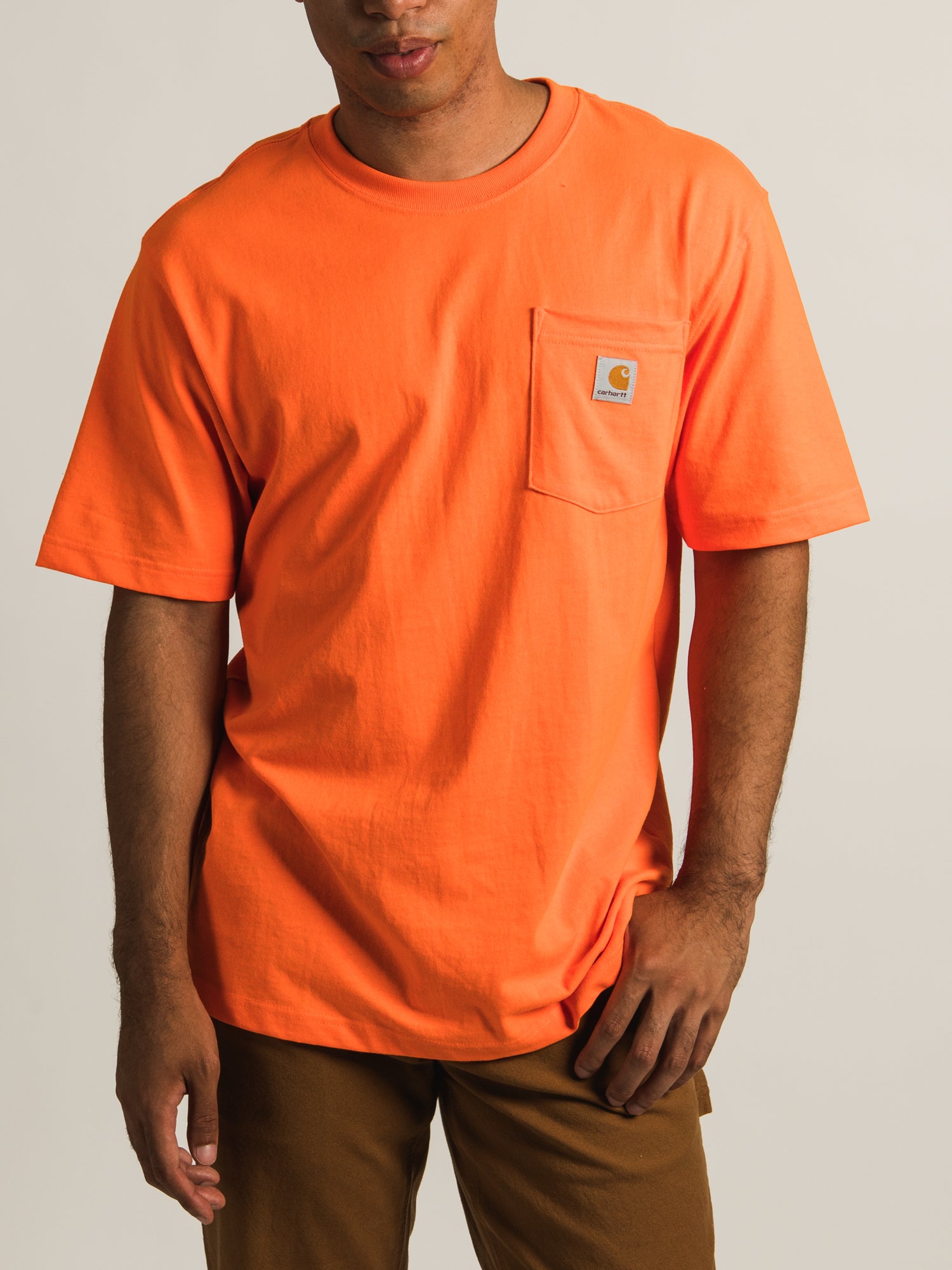 Carhartt Workwear Short Sleeve Pocket T-Shirt for Men - Durable Cotton Work Shirts - Perfect for Construction, Landscaping & Outdoor Jobs