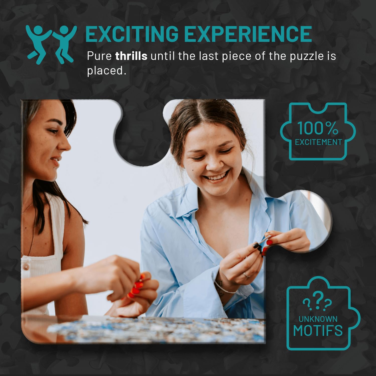 1000 Piece Jigsaw Puzzle for Adults - Misu Games Black Box Puzzle Without Template, 20x27 Challenging Cities Level 4 | Perfect for Family Game Night, Stress Relief & Home Decor