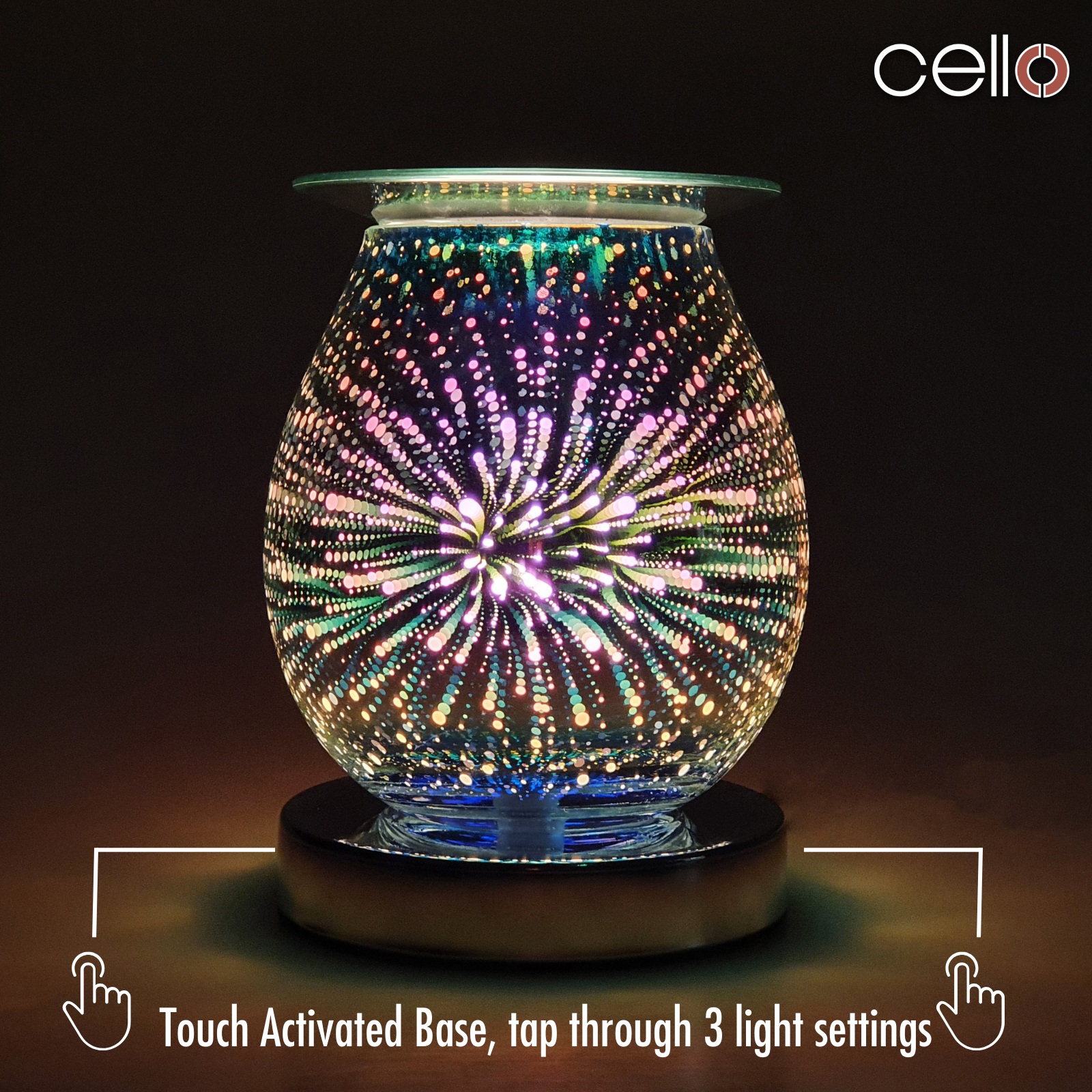 3D Pop Cello Electric Wax Warmer with Touch Control - Perfect for Aromatherapy, Home Decor, and Relaxation in Bedroom, Living Room, or Office