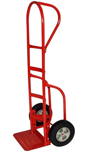 33045 P-Handle Hand Truck with 10-Inch Puncture Proof Tires - Heavy Duty Utility Cart for Moving Boxes, Appliances & Warehouse Use