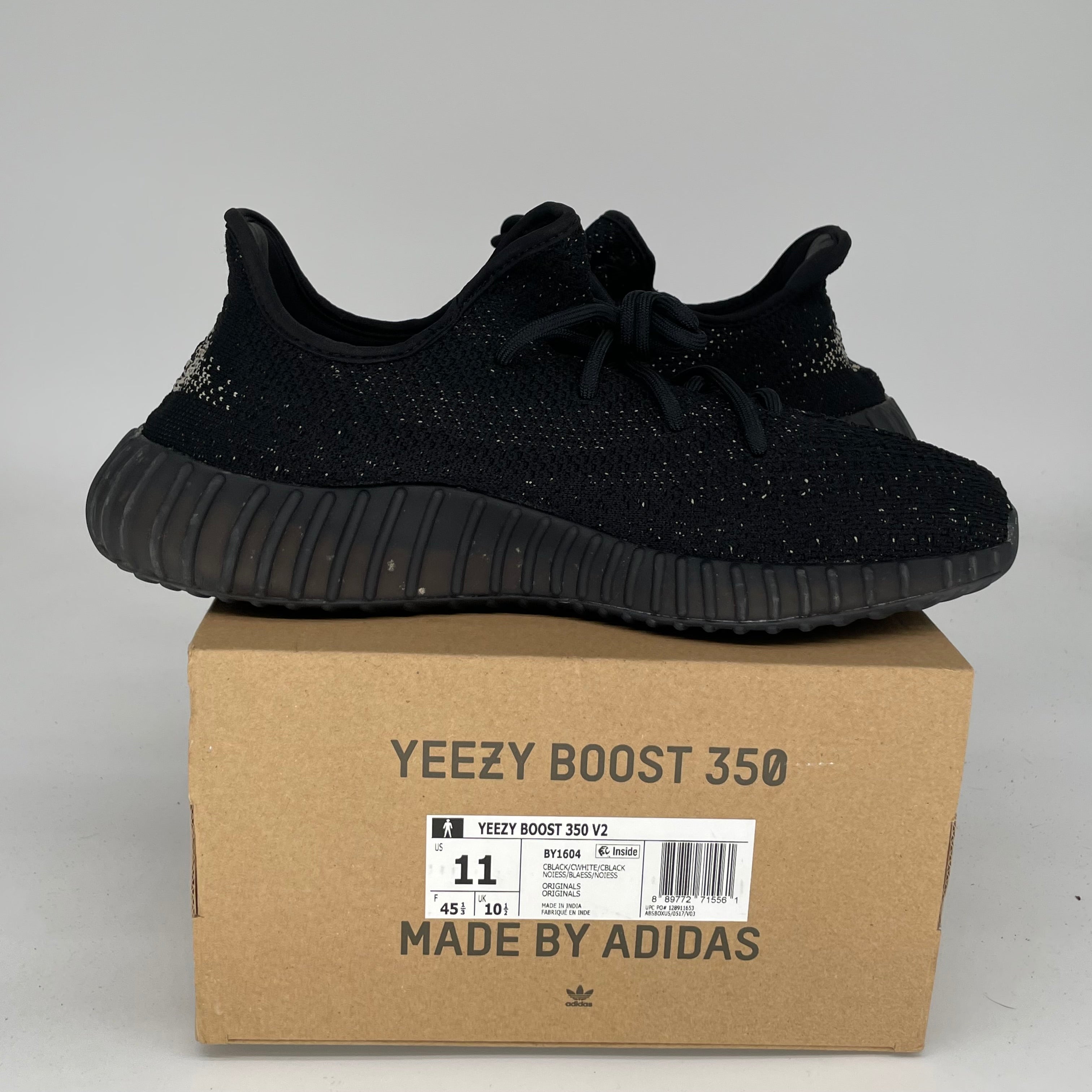 Adidas Yeezy Boost 350 V2 Core Black/White - Men's Size 11 Sneakers (BY1604) | Running Shoes, Casual Wear & Street Style Fashion