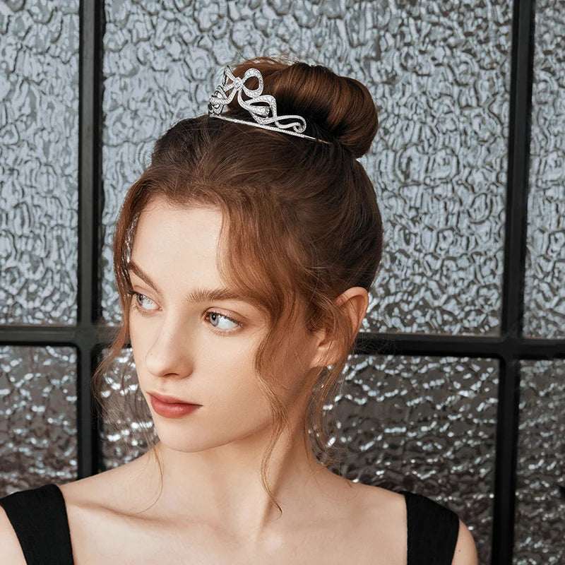 Grace Mini Tiara with Comb - Elegant Hair Accessory for Weddings, Prom & Special Occasions | Perfect Bridal Crown for Women & Girls
